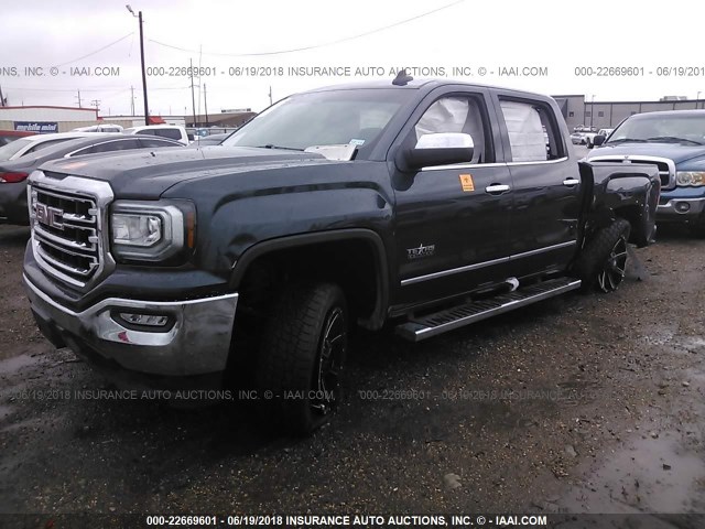 3GTP1NEC9HG476444 - 2017 GMC SIERRA C1500 SLT BLACK photo 2