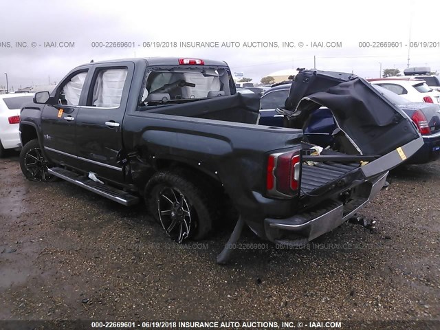 3GTP1NEC9HG476444 - 2017 GMC SIERRA C1500 SLT BLACK photo 3