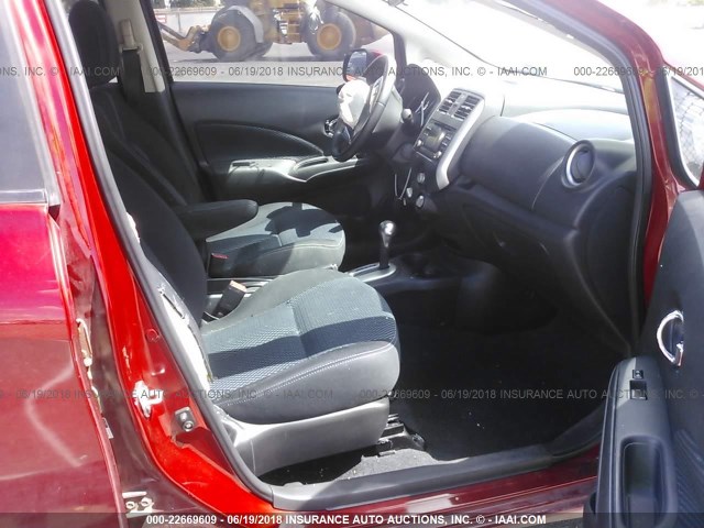 3N1CE2CPXEL356293 - 2014 NISSAN VERSA NOTE S/S PLUS/SV/SL RED photo 5