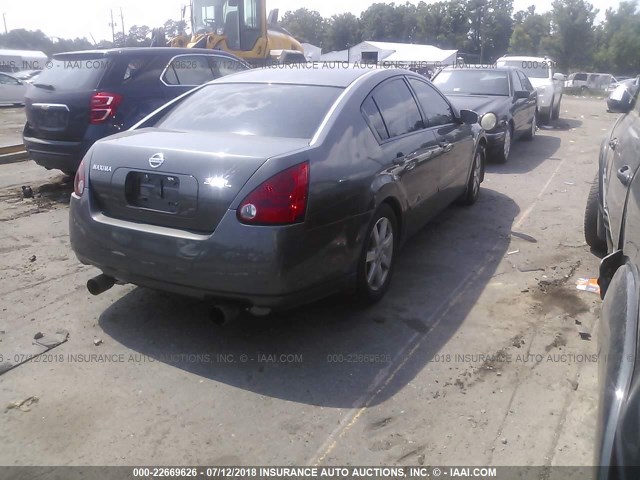 1N4BA41E64C912231 - 2004 NISSAN MAXIMA SE/SL GRAY photo 4