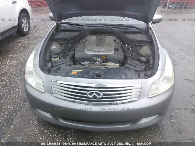 JNKCV61E39M300924 - 2009 INFINITI G37 JOURNEY/SPORT GRAY photo 10