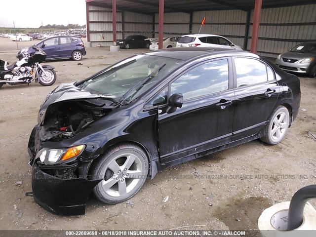 2HGFA16998H342140 - 2008 HONDA CIVIC EXL მუქი ლურჯი ფოტო 2