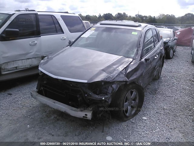 5J8TB18547A016558 - 2007 ACURA RDX TECHNOLOGY GRAY photo 6