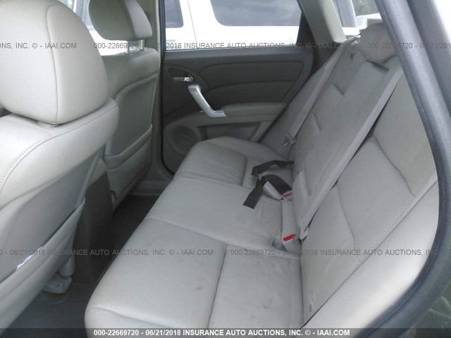 5J8TB18547A016558 - 2007 ACURA RDX TECHNOLOGY GRAY photo 8