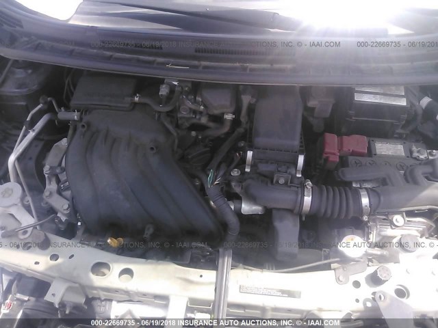 3N1CE2CP2GL368957 - 2016 NISSAN VERSA NOTE S/S PLUS/SV/SL/SR BLACK photo 10