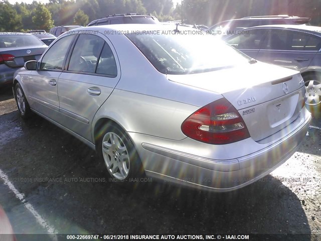 WDBUF26J55A756628 - 2005 MERCEDES-BENZ E 320 CDI SILVER photo 3