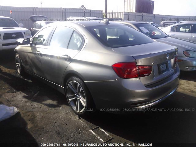 WBA8E3G58GNU04648 - 2016 BMW 328 XI SULEV GRAY photo 3