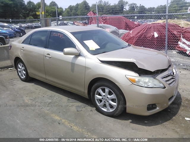 4T1BF3EK6AU077660 - 2010 TOYOTA CAMRY SE/LE/XLE 金色 照片 1