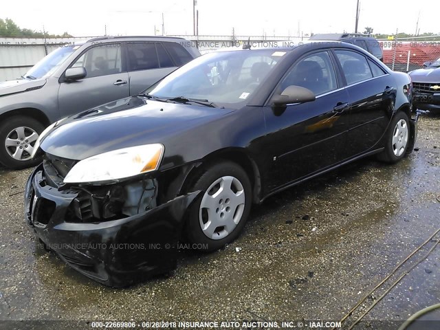1G2ZF57B284137170 - 2008 PONTIAC G6 VALUE LEADER/BASE BLACK photo 2