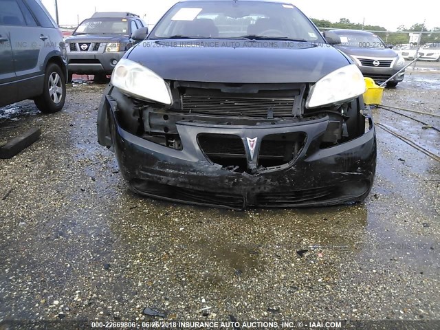 1G2ZF57B284137170 - 2008 PONTIAC G6 VALUE LEADER/BASE BLACK photo 6