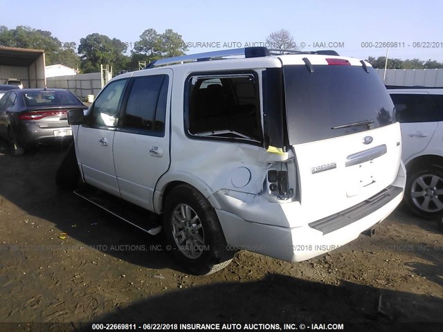 1FMJU1K57EEF52091 - 2014 FORD EXPEDITION LIMITED WHITE photo 3