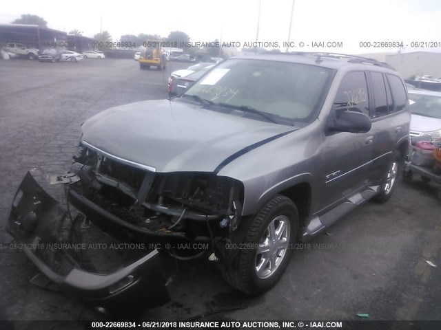 1GKDT13S762353056 - 2006 GMC ENVOY GRAY photo 2