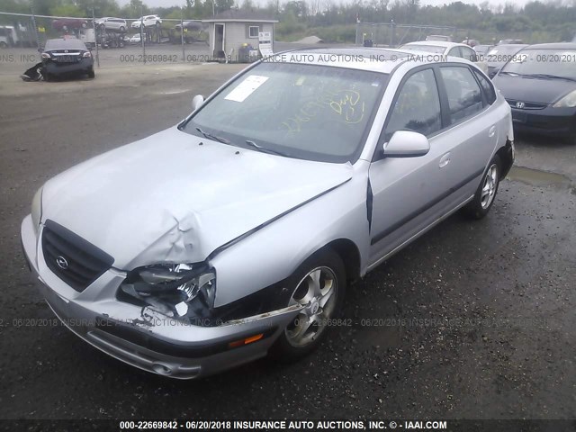 KMHDN56D55U138915 - 2005 HYUNDAI ELANTRA GLS/GT GRAY photo 2