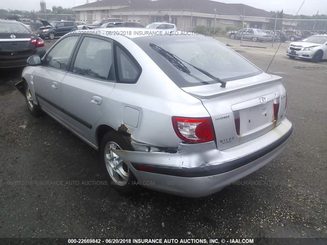 KMHDN56D55U138915 - 2005 HYUNDAI ELANTRA GLS/GT GRAY photo 3