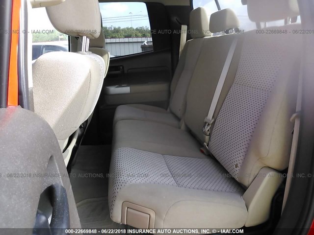 5TFRV541X7X024252 - 2007 TOYOTA TUNDRA DOUBLE CAB SR5 RED photo 8