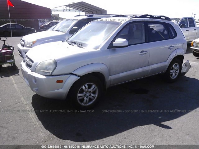 KM8JN12D17U670425 - 2007 HYUNDAI TUCSON SE/LIMITED SILVER photo 2