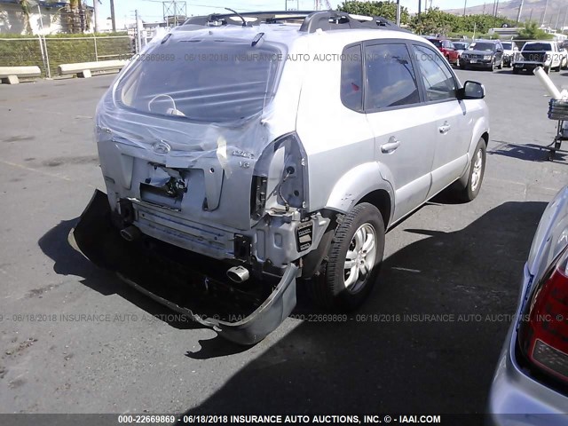 KM8JN12D17U670425 - 2007 HYUNDAI TUCSON SE/LIMITED SILVER photo 4