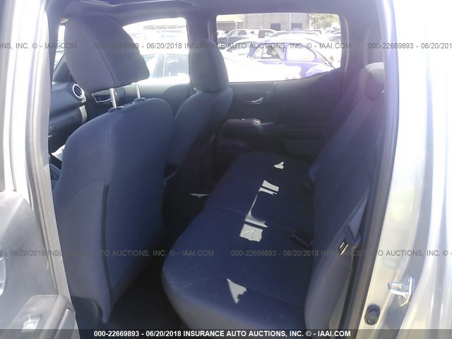 3TMDZ5BN4HM021861 - 2017 TOYOTA TACOMA DBL CAB/SR5/TRD SPORT/OR SILVER photo 8