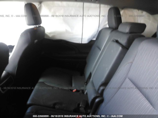 5TDZKRFH2FS063951 - 2015 TOYOTA HIGHLANDER LE/LE PLUS WHITE photo 8