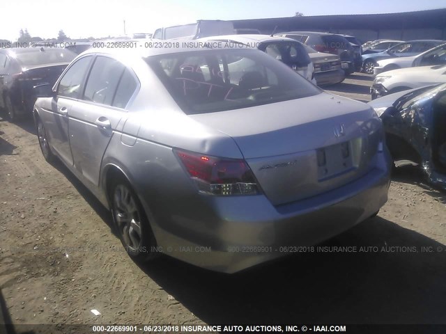 1HGCP26859A149028 - 2009 HONDA ACCORD EXL GRAY photo 3