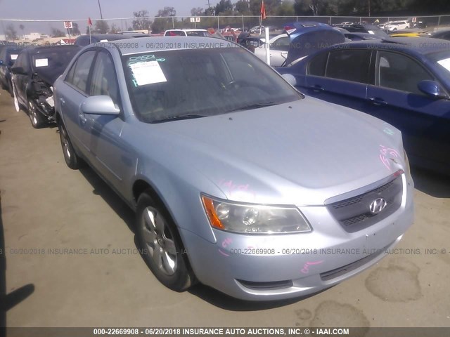 5NPET46C17H233257 - 2007 HYUNDAI SONATA GLS Light Blue photo 1