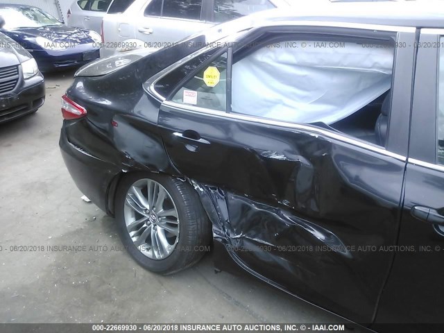4T1BF1FK6FU009689 - 2015 TOYOTA CAMRY LE/XLE/SE/XSE 黑色 照片 6