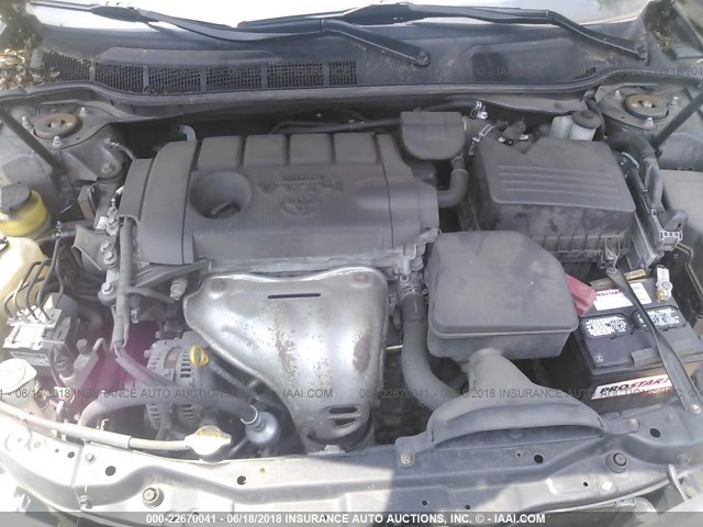 4T1BF3EKXBU142673 - 2011 TOYOTA CAMRY SE/LE/XLE BLACK photo 10