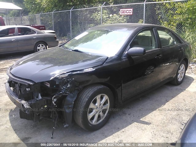 4T1BF3EKXBU142673 - 2011 TOYOTA CAMRY SE/LE/XLE BLACK photo 2