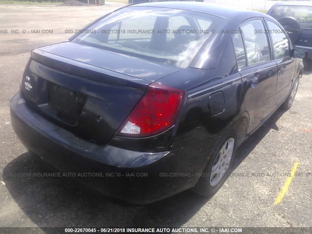 1G8AJ52F04Z204566 - 2004 SATURN ION LEVEL 2 BLACK photo 4