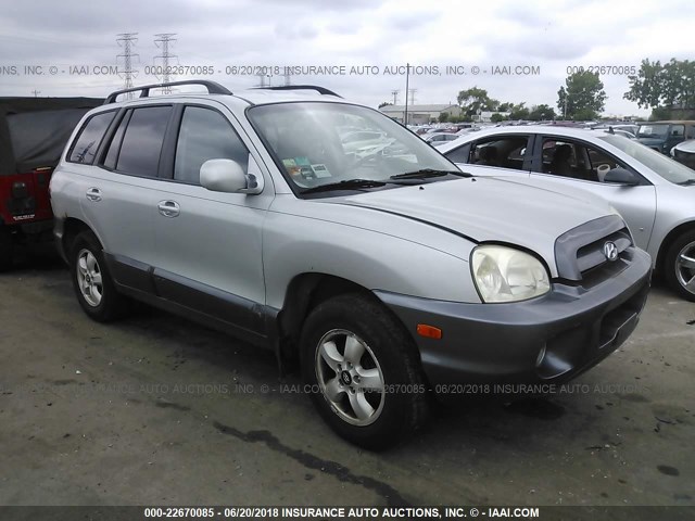 KM8SC13D06U107874 - 2006 HYUNDAI SANTA FE GLS/LIMITED SILVER photo 1