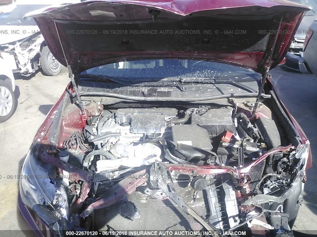 4T1BF1FK2GU519717 - 2016 TOYOTA CAMRY LE/XLE/SE/XSE 红色 照片 10