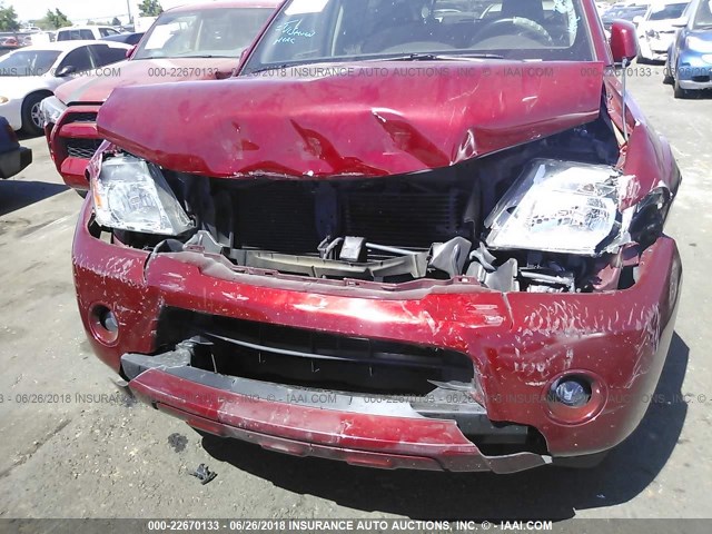 5N1AR18B48C663809 - 2008 NISSAN PATHFINDER S/LE/SE MAROON photo 6