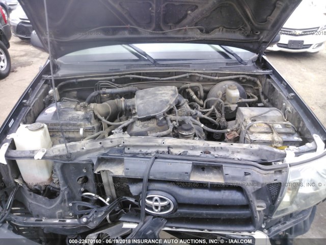 5TETX22N36Z317390 - 2006 TOYOTA TACOMA ACCESS CAB Schwarz Foto 10