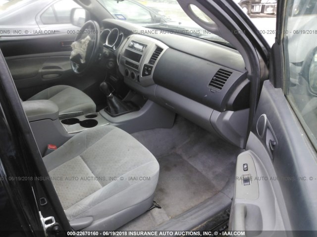 5TETX22N36Z317390 - 2006 TOYOTA TACOMA ACCESS CAB Schwarz Foto 5