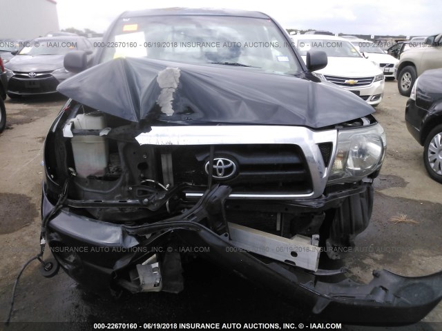 5TETX22N36Z317390 - 2006 TOYOTA TACOMA ACCESS CAB Schwarz Foto 6