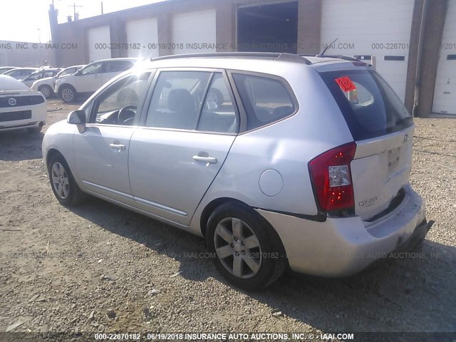 KNAFG526087137931 - 2008 KIA RONDO LX/EX SILVER photo 3