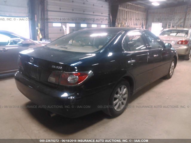 JTHBF30G825037016 - 2002 LEXUS ES 300 Dark Blue photo 4