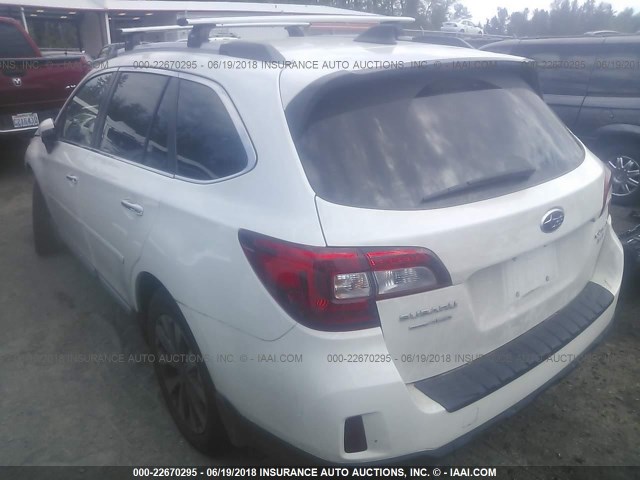 4S4BSETC7H3274503 - 2017 SUBARU OUTBACK TOURING WHITE photo 3