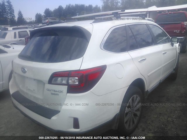 4S4BSETC7H3274503 - 2017 SUBARU OUTBACK TOURING WHITE photo 4