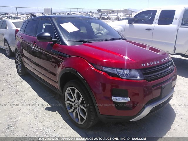 SALVT2BG2FH968185 - 2015 LAND ROVER RANGE ROVER EVOQU DYNAMIC PREMIUM RED photo 1