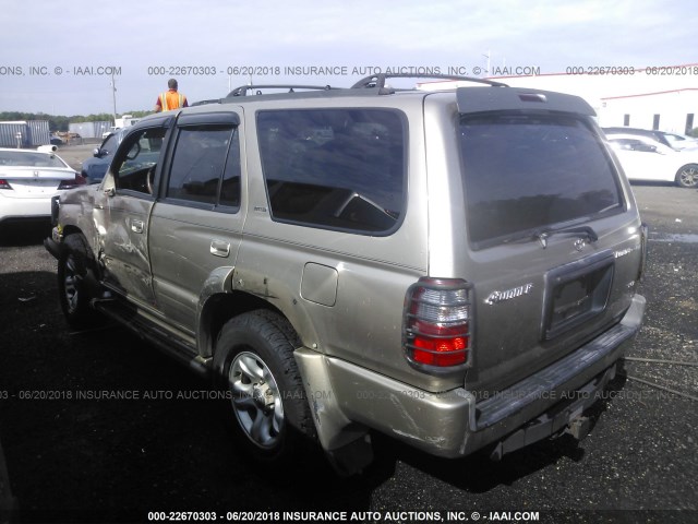 JT3HN87R610347331 - 2001 TOYOTA 4RUNNER LIMITED GOLD photo 3