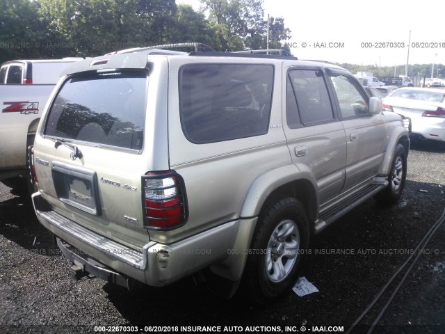 JT3HN87R610347331 - 2001 TOYOTA 4RUNNER LIMITED GOLD photo 4