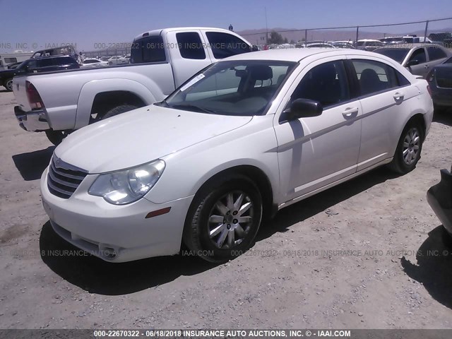 1C3CC4FB2AN218924 - 2010 CHRYSLER SEBRING TOURING WHITE photo 2