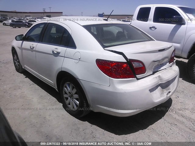 1C3CC4FB2AN218924 - 2010 CHRYSLER SEBRING TOURING WHITE photo 3