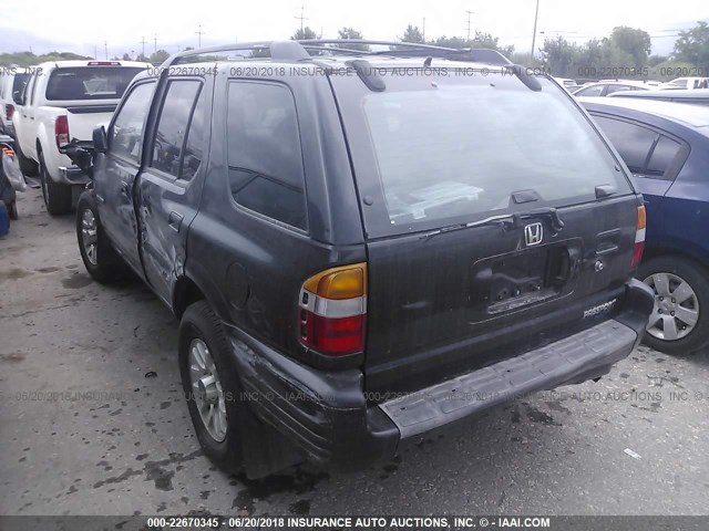 4S6CK58W7Y4400920 - 2000 HONDA PASSPORT EX/LX Սև լուսանկար 3