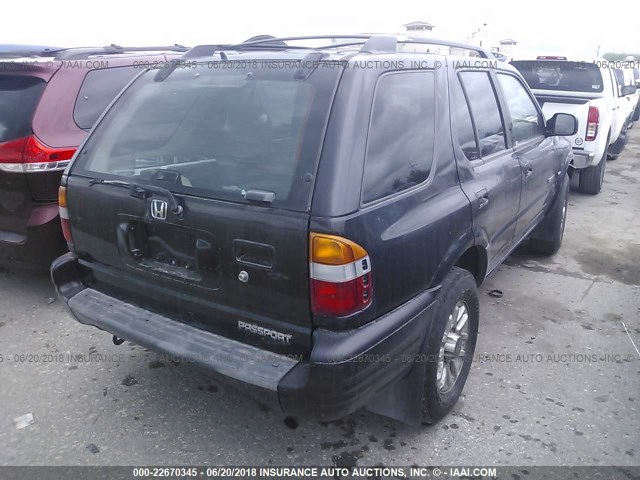 4S6CK58W7Y4400920 - 2000 HONDA PASSPORT EX/LX Սև լուսանկար 4