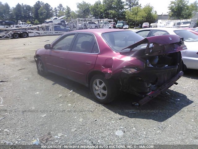 JHMCG5672YC019202 - 2000 HONDA ACCORD SE BURGUNDY photo 3