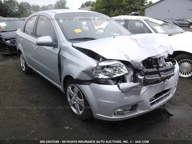 KL1TG5DEXAB106142 - 2010 CHEVROLET AVEO LT GRAY photo 1