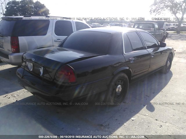 2FAHP71V48X114653 - 2008 FORD CROWN VICTORIA POLICE INTERCEPTOR BLACK photo 4