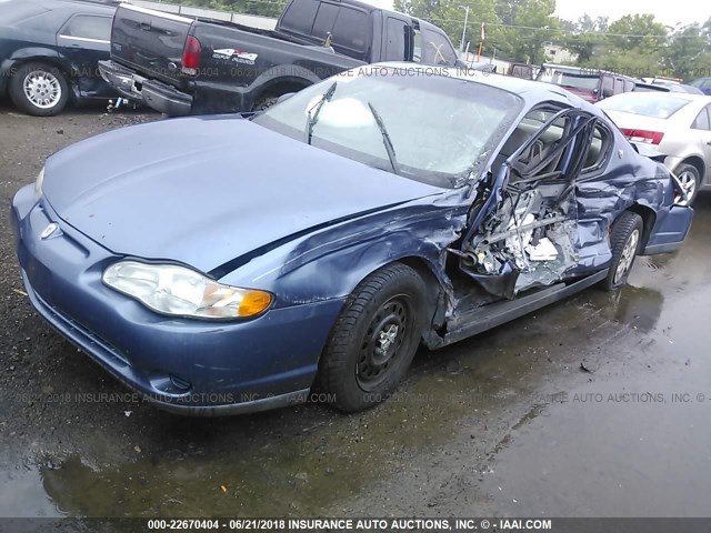 2G1WW12E1Y9280125 - 2000 CHEVROLET MONTE CARLO LS 蓝色 照片 2